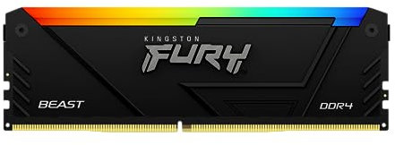Kingston Fury Beast RGB 16GB 3200MT/s DDR4 CL16 DIMM PC Memoria para Ordenadores de sobremesa KF432C16BB2A/16