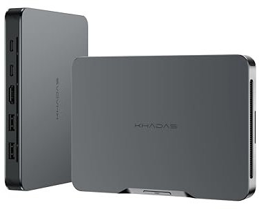khadas Mind 1 Mini PC Gamer Portatil, Micro Ordenador de Sobremesa with Intel Core i5-1340P Con batería de 5,55 WH, 16 GB + 512 GB, Soporte 2TB M.2 SSD Expansión, Para Oficina/Hogar…
