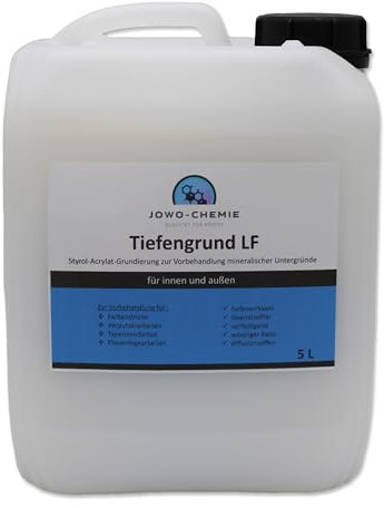 JOWO-CHEMIE Tiefengrund LF (5L) Grundierung Haftgrund Putzgrund Putz Gebrauchsfertig ab 2,80 €/L Qualität für Profis