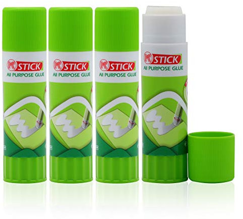 3D Printer Glue Sticks, 4 Pieces Solid Adhesive for Hot Bed Print Filament PLA Glass ABS PETG CPE by ZITSMS