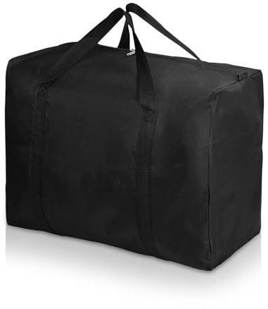 oupados Schwarz Oxford Aufbewahrungstasche Verdickt Große Wasserdicht Aufbewahrungstasche Groß Umzugstaschen XXL für Bewegen Reisen Sowie Zum Ordnen Und Aufbewahren Von Kleidung 100×30×60cm
