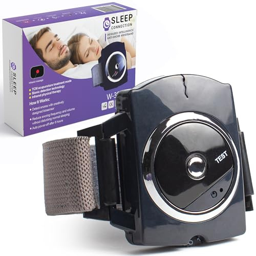 Sleep Connection Anti-Snore Wristband - Advanced Anti Snoring Device with Bionic Detection Technology, Adjustable Intensity, Comfortable & Anti Snore Device for Men and Women