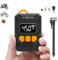 Mini Bike Pump Portable with Pressure Gauge Tiny Bicycle Pump fits Schrader and Presta Valve Built-in 500 mAh Battery Designed for All Kinds of Bikes and Motorcycles and All Kinds of Balls