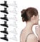 12 Pcs Claw Hair Styling Accessories,Butterfly Hairdresser Clamps,Butterfly Hairdresser Clamps Salon Hair Claw,Hair Clips,Black White Clip Barrettes for Sectioning and Styling(Black & White)