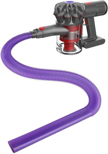 Sealegend Dryer Lint Vacuum Attachment Hose Compatible with Dyson V15 V12 V11 V10 V8 V7 Gen5 Cordless Vacuum Cleaner, Flexible Dryer Vent Cleaner Kit Lint Removal Tool Purple