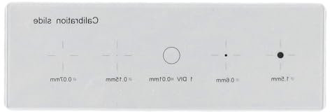 0,01-mm-Mikrometer-Kalibrierungslineal für Mikroskope, 0,01-mm-1,5-mm-Mikroskop-Kalibrierungslineal, Mikroskop-Kamera-Objektträger, Multifunktionsplatte, Fadenkreuz, Präziser