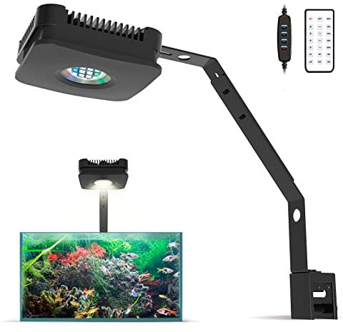 Lominie Planted LED Aquarium Light,Full Spectrum 30W Fish Tank Lights,IR Remote Dimmable Plant Fish Light with Bracket for Freshwater Fish Planted Tank (Pxie30 Freshwater)