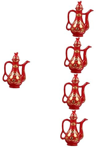 MAGICLULU 5 Piezas Ollas De Cerámica Para Ofrendas De Agua Jarra De Barro Exquisita Olla De Agua Accesorios Decorativos Para El Hogar Tazón De Agua Delicada Olla De Budismo Bol Jarra De Gres