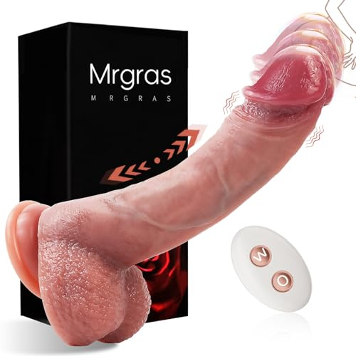 Mrgras Realistic Thrusting Dildo Vibrator Penis Sex Toys for Woman