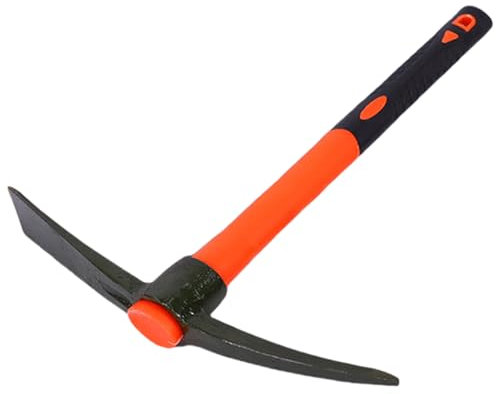 Garden Hand Pickaxe Fiberglass Handle for Soil Breaking Landscaping Digging Gardening Paving Outdoor Construction Work