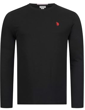 U.S. Polo Assn. Herren Shirt (M-3XL) Basic Langarm Rundhals Longsleeve Casual Oberteil P003