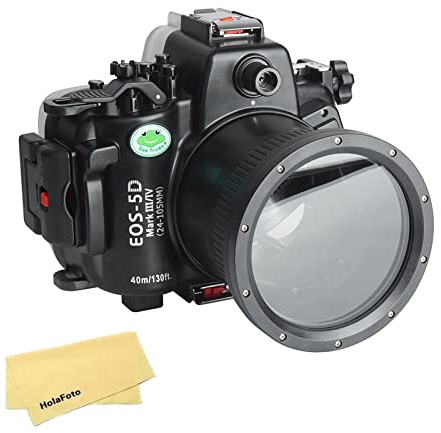 SeaFrogs Custodia Impermeabile per Canon 5D IV/5D III - Custodia Subacquea con Obiettivo EF 24-105mm f/4L, compatibile con 5D Mark IV 5D4 e 5D3