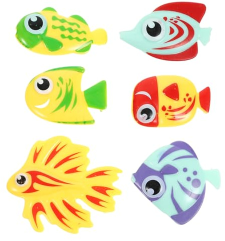 Toyvian 6 Piezas Juguetes de Buceo para Piscina de Peces de Colores Resistentes y Seguros para Fiestas de Verano y Acuáticos Infantiles