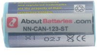 AboutBatteries Batterie Type PANASONIC K123LA, 3.0V, 500mAh, Li-ION