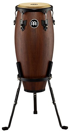 Meinl Percussion Headliner Designer Conga - Kleine Handtrommel - Mit Büffelfell - Durchmesser 10 Zoll - Siam Eiche, Dunkelbraun (HC10VWB-M)