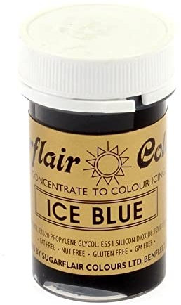 Sugarflair Food Colouring Paste Concentrate - Perfect for all Cake Making and Decorating Ice Blue