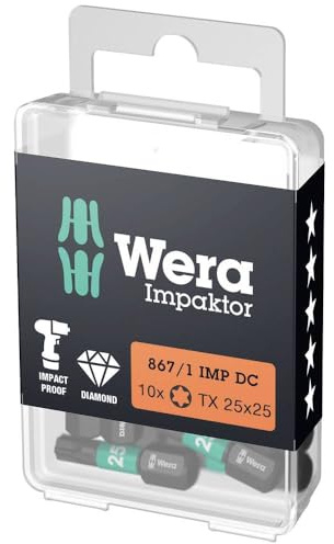 867/1 Impaktor Insert Bits TORX TX20 x 25mm (Box 10)