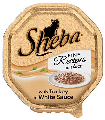 Sheba Fine Recipes Katzentablett mit Truthahn in Sauce, 85 g