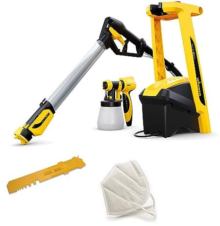 WAGNER Farbsprühsystem W 950 FLEXiO für Wand- und Latexfarben, Lacke & Lasuren im Innen- & Außenbereich, 15 m²-5 min, Behälter 800 ml, 630 W, Schlauch 3,5 m