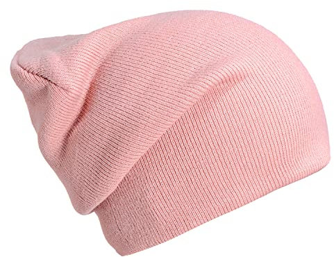 DonDon Mütze Herren Mütze Damen Wintermütze Slouch Beanie - Pink