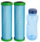 2x Filterpatrone EM Premium 5 & 1x Tritan Trinkflasche 0,5l | Made in Germany | filtert Bakterien & Schadstoffe | kompatible zu Carbonit Sanuno, Vario HP, AquaAvanti, WatPass |