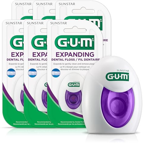 GUM Expanding Floss-30 Meters (Pack of 6) by GUM