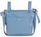 Bolso para Silla de Paseo - Talega para silla de Paseo Rosy Fuentes- Incluye Asa larga para el hombro, bolsillos interiores y Lazos - Limpieza Sencilla 0-azul empolvado