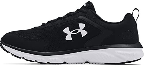 Under Armour Herren Charged Assert 9 Laufschuh, Schwarz/Weiß, 44 EU X-Weit