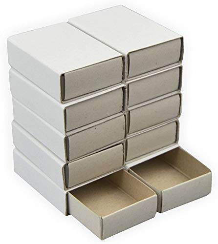 Streichholzschachtel blanko 12 Stück ca. 5 x 3,5 x 1,5 cm weiss DIY perfekt zum basteln