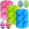 maxin Moldes para huevos de Pascua, 3 unidades, con forma de huevo de Pascua, molde de silicona para manualidades, dulces, chocolate, pasteles, gelatina, fondant, hacer decoración de pasteles