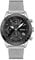 BOSS Chronograph Quarz Uhr für Herren Kollektion Pilot Edition Chrono mit Silbernes Edelstahl-Mesh-Gliederarmband - 1513886