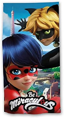 Miraculous Ladybug 100% schnelltrocknende Polyester-Mikrofaser für Strand