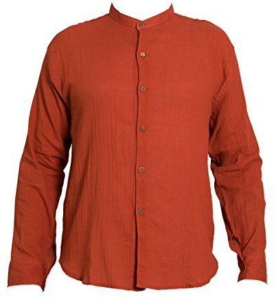 PANASIAM Sommerhemd Herren - leichtes Henley Shirt kragenlos - 3/6 Knöpfe | lässiges Baumwollhemd, Fischerhemd mit 3 Knöpfen oder durchgehender Knopfleiste für Alltag & Urlaub, 100% Baumwolle