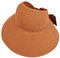 Chapeau de Soleil Protection Soleil Anti-UV Large Bord Pliable Chapeau Visière Enroulable en Paille Capeline Plage Casquettes Serre-Tête pour Loisirs Vacances Piscine Femme