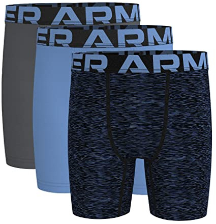 Under Armour Boy's Performance Boxer Briefs, Lightweight & Smooth Stretch Fit Underwear (pack of 3)