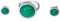 Ring- und Ohrring-Set mit Natursteinen - Passender Silber-Edelstahl-Ring und Ohrringe - Frauenring-Schutzamulett - Perfekt zum Verschenken (Jade Grün)