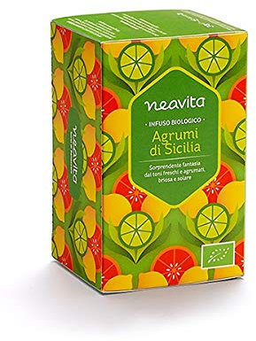 Neavita - Infusi e Tisane in filtro (Infuso di Frutta, Agrumi di Sicilia 15 filtri)