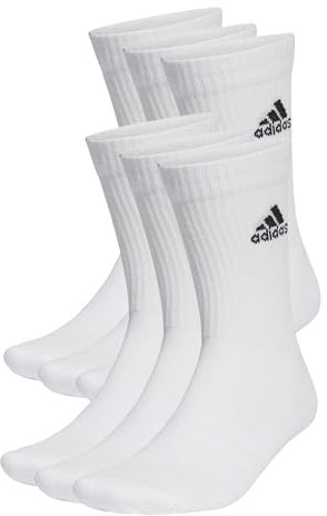 adidas Cushioned Sportswear Crew Socken, 6 Paar, Baumwolle, 19-21