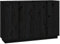 vidaXL Sideboard Schrank Anrichte Beistellschrank Kommode Mehrzweckschrank Standschrank Wohnzimmerschrank Schwarz 120x35x80cm Massivholz Kiefer