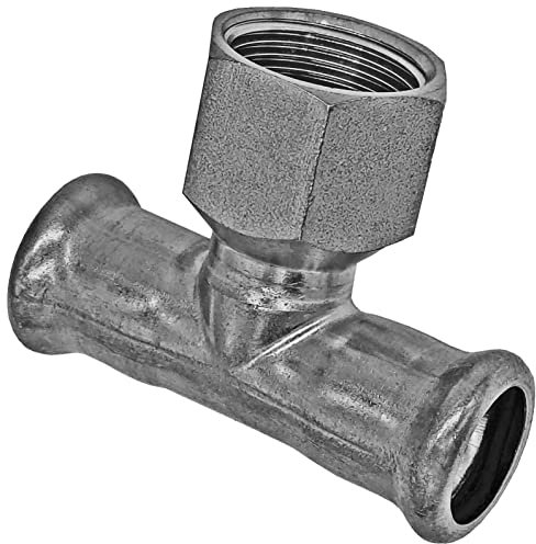 Pressfitting aus Edelstahl M-Kontur | T-Stück i/IG/i | 22 mm x 3/4 Zoll