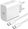 45W Caricatore USB C con Cavo per Samsung S25 Ultra/S23 Ultra/S25 Plus/S24 Ultra/S22/S21 FE,A56 A36 A26 A55 5G A54 A34 A53 A35 A33 A23 Galaxy Note 20,Z Fold 4 5 6 Caricabatterie Spina Presa Ricarica