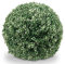 Mendler Künstlicher Busch HWC-L77, Buchskugel Dekopflanze Buchsbaumkugel Kunstpflanze Buxus, Outdoor Ø 55cm - weiß