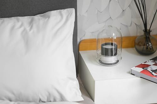 lekka EASY-CHANGE & EASY-IRON, ZIP-AROUND Duvet Cover Set for Double Size Bed (White)