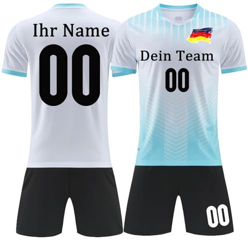 Handball Trikot Kinder Jungs mit Namen Nummer Team Logo Benutzerdefiniert Trikot T-Shirt Shorts 2 Teiliges Set