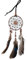 Rfeeuubft Mini Dream Catcher Fuer Auto Perlen natuerliche Federn und handgemacht