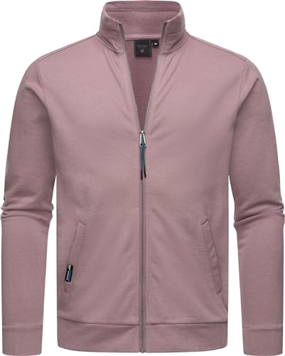 Ragwear Herren Zip-Jacke Sweatjacke Cardigan Stehkragen Miet Mauve Gr. L