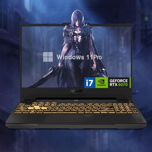 ASUS TUF 15.6 i7 RTX 4070 Premium Gaming Laptop, 15.6 FHD 1920 * 1080 144Hz, Intel i7-13620H (Beats Intel i9-12900), NVIDIA GeForce RTX 4070, 32GB DDR5, 1TB SSD, RGB retroilluminato, Windows 11 Pro