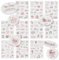 CraftWerk Baby Sticker Set - 165 Transparente Deko Aufkleber für Babyalbum, Fotoalbum & Geschenke - Meilenstein Scrapbook Zubehör für Jungen und Mädchen