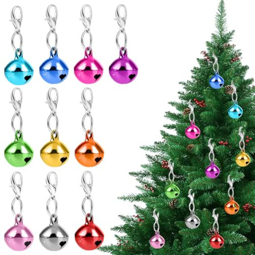 10 pcs campanelle per gatti, campanellini rotondi in metallo per collare di cani e gatti, per collari di cani e gatti, accessori per festival, feste, fai da te, piccole campane