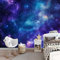 Papier Peint Panoramique Fantasy Mystère Nébuleuse Décoration Murale Moderne 350 x 256 cm Murale Salon D'Enfant Chambre à Coucher Maison Décoration Intérieure Bleu Violet